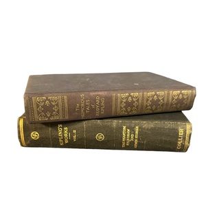 1931 The Humorous Tales Of Rudyard Kipling Works II Home Decor Staging Book Lot